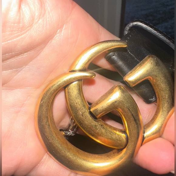 Black Marmont Gucci belt 75/30 - Picture 3 of 3